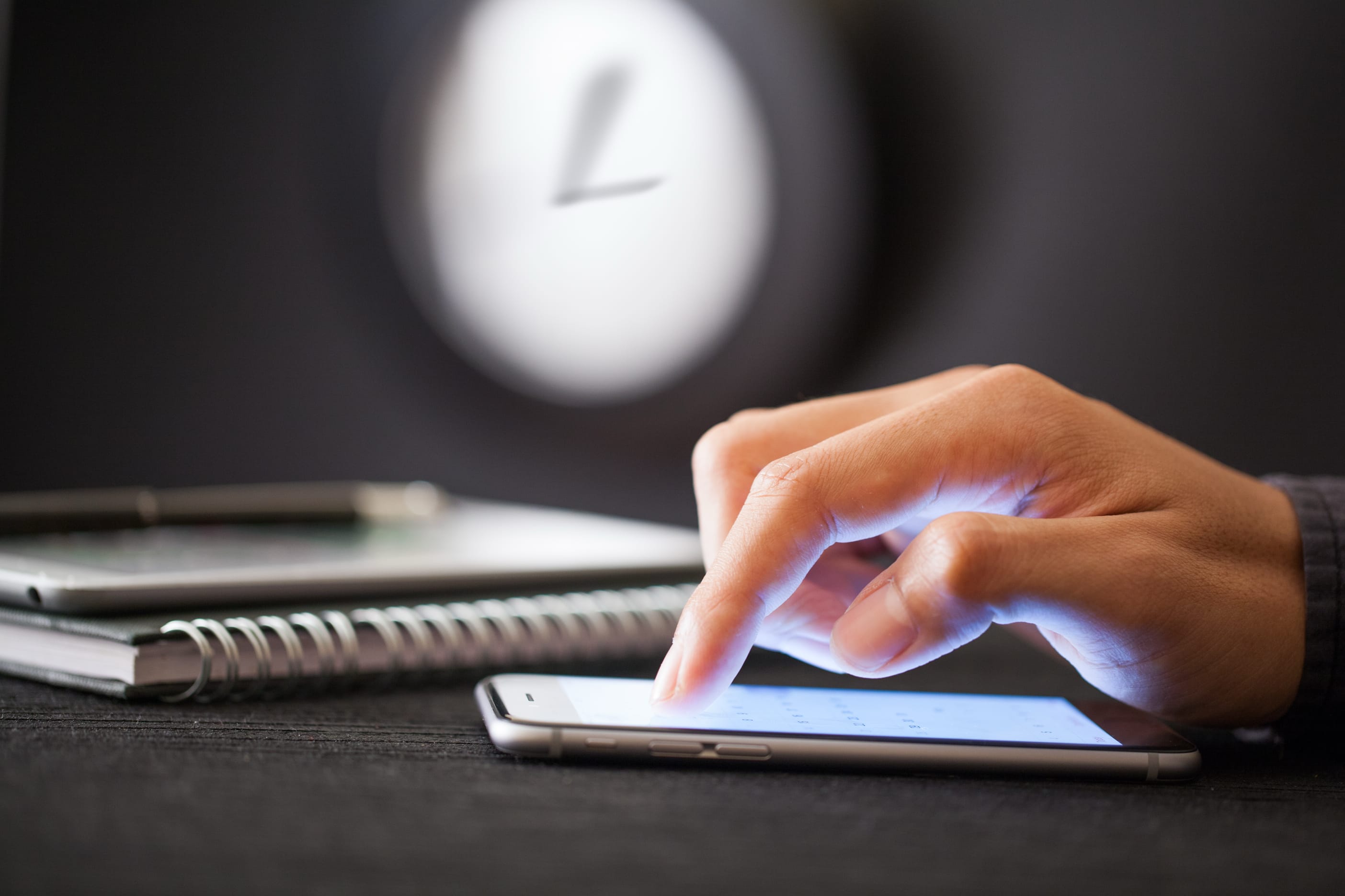 business people meeting around table with charts