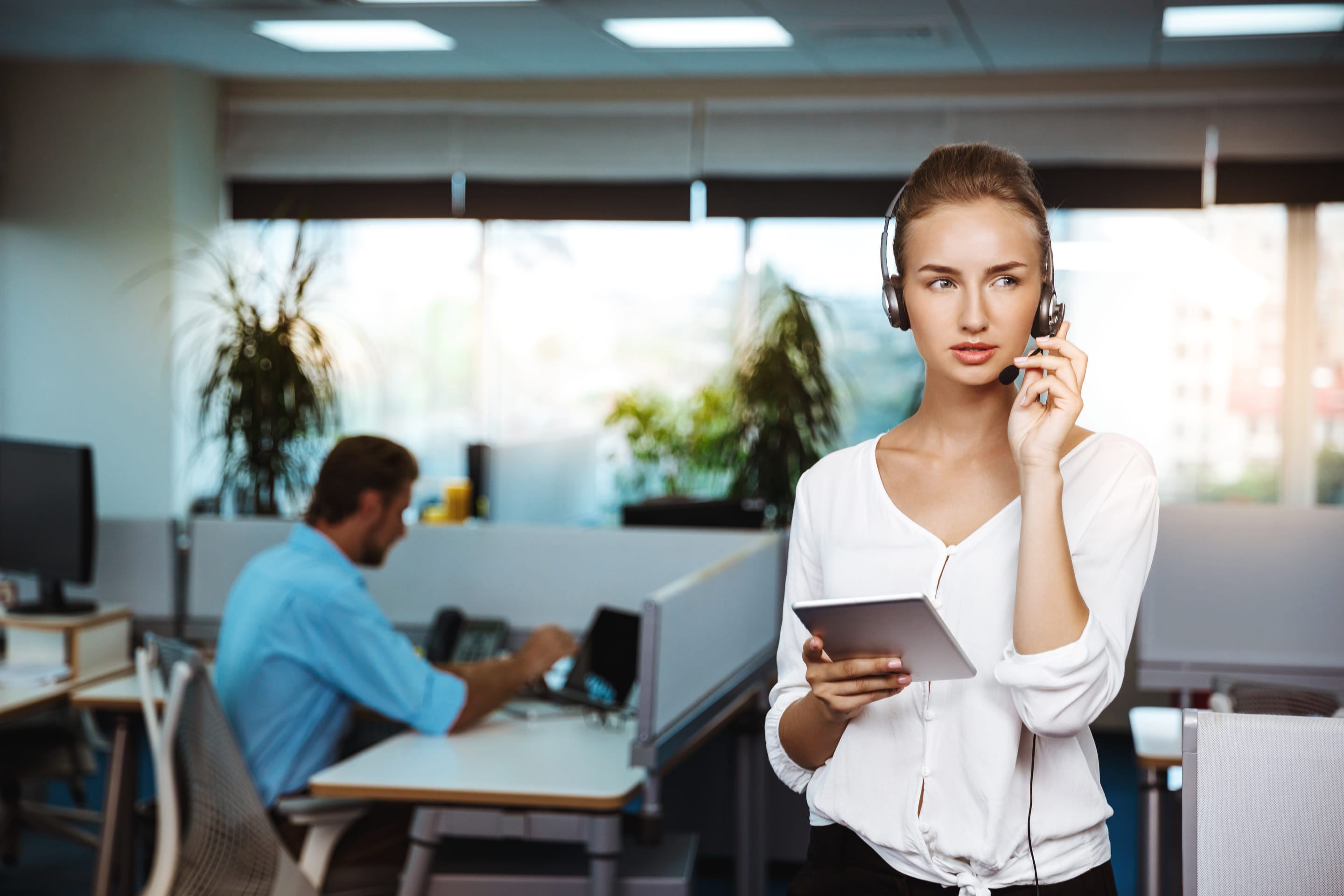 business people meeting around table with charts